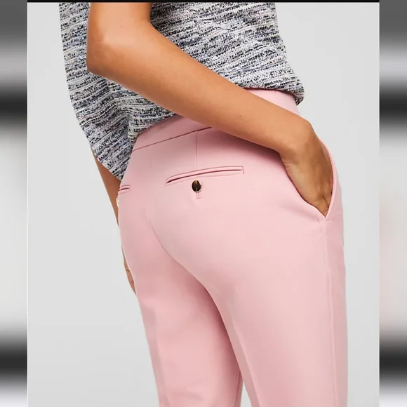LOFT Pink Ankle Pants - Picture 3 of 9